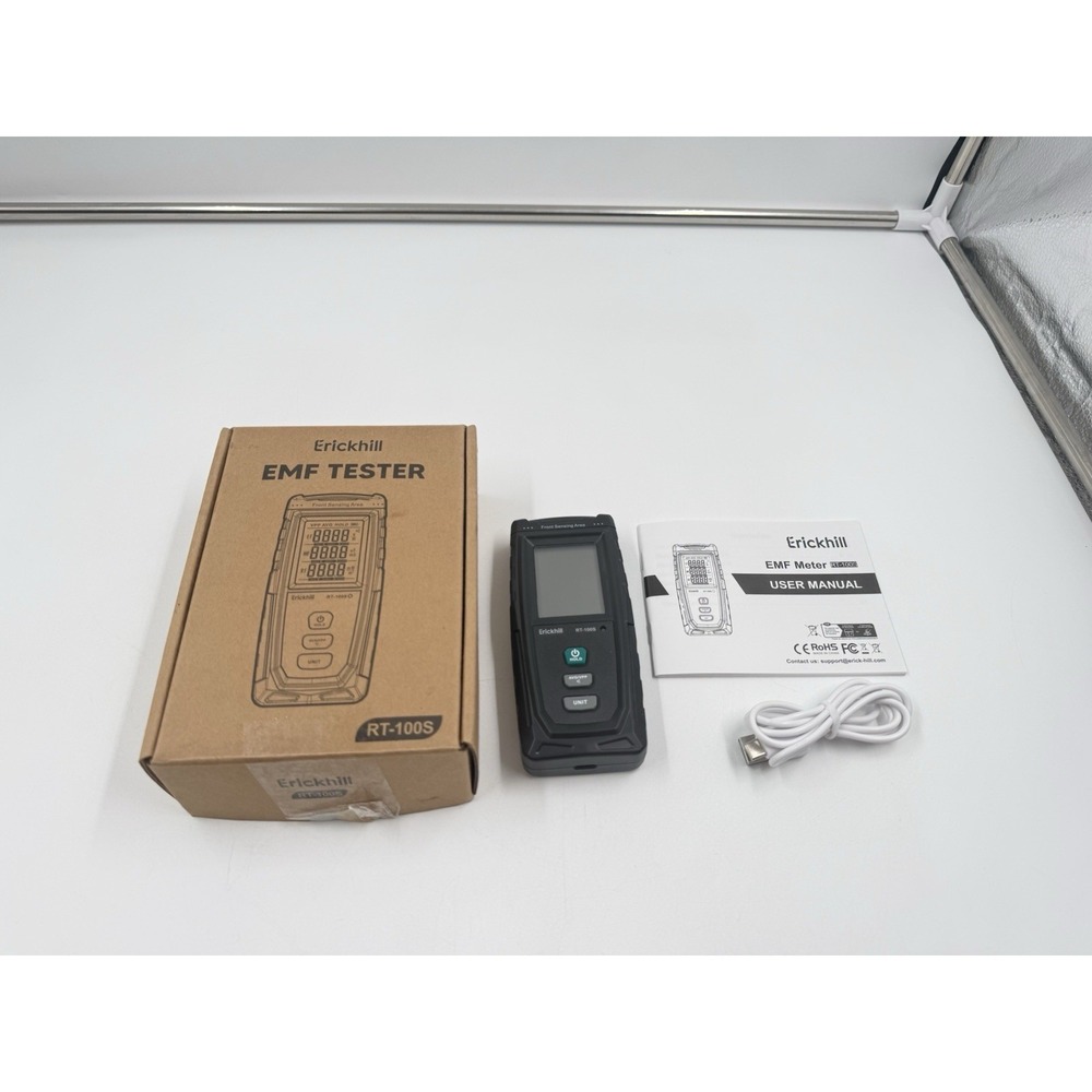 ERICKHILL EMF Detector Rechargeable Digital Electromagnetic Field Radiation